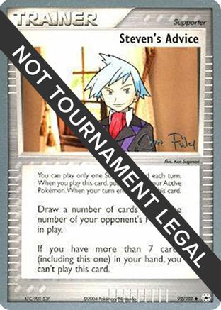 World Championship Decks Steven's Advice - 2004 (Chris Fulop) #92