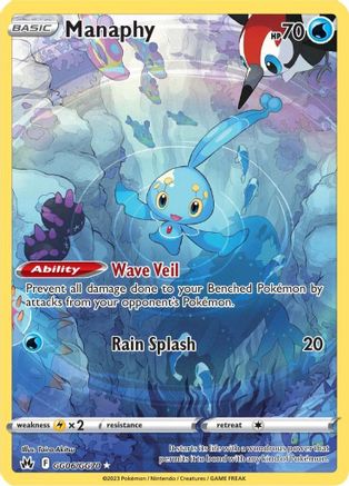 SWSH: Crown Zenith: Galarian Gallery Manaphy #GG06