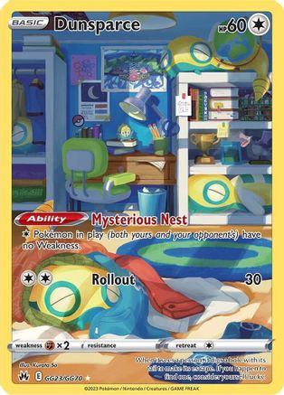 SWSH: Crown Zenith: Galarian Gallery Dunsparce #GG23