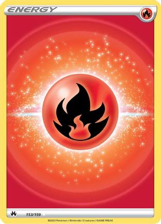 SWSH: Crown Zenith Fire Energy (Texture Full Art) #153