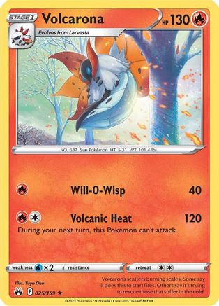 SWSH: Crown Zenith Volcarona #025