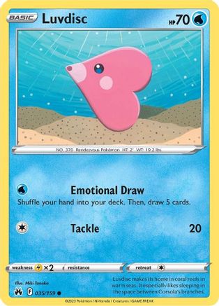 SWSH: Crown Zenith Luvdisc #035