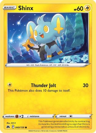 SWSH: Crown Zenith Shinx (40) #040
