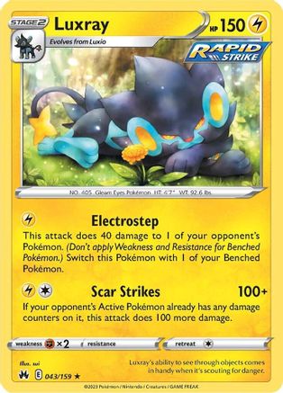 SWSH: Crown Zenith Luxray (43) #043