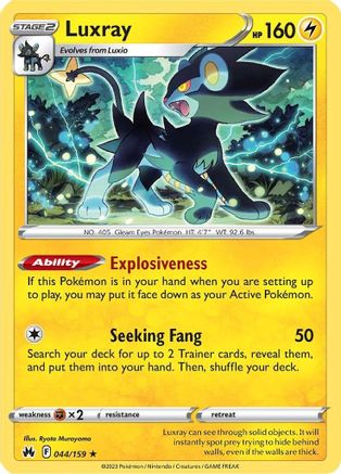 SWSH: Crown Zenith Luxray (44) #044