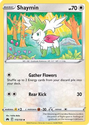 SWSH: Crown Zenith Shaymin #115