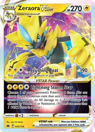 SWSH: Crown Zenith Zeraora VSTAR #055