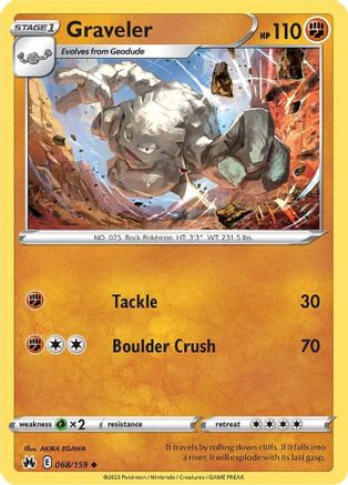 SWSH: Crown Zenith Graveler #068