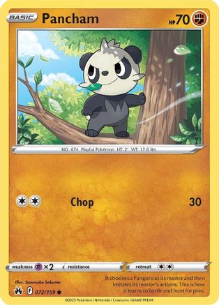 SWSH: Crown Zenith Pancham #072