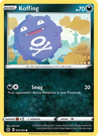 SWSH: Crown Zenith Koffing #075