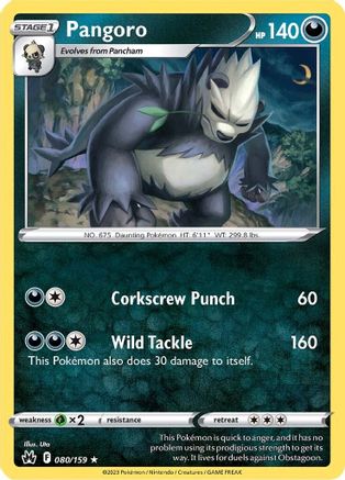 SWSH: Crown Zenith Pangoro #080