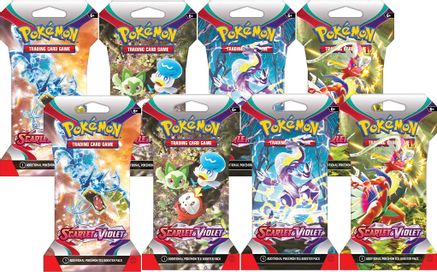 Scarlet & Violet Sleeved Booster Pack Bundle [Set of 8] - SV01: Scarlet ...