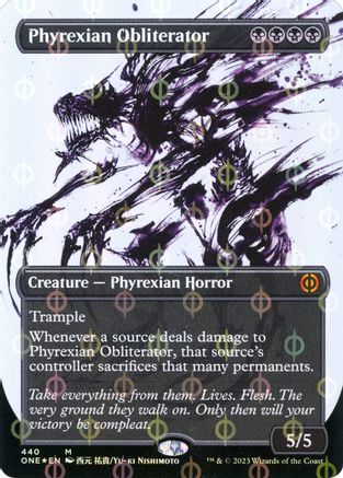 Phyrexian Obliterator (Showcase) (Step-and-Compleat Foil) - Phyrexia ...