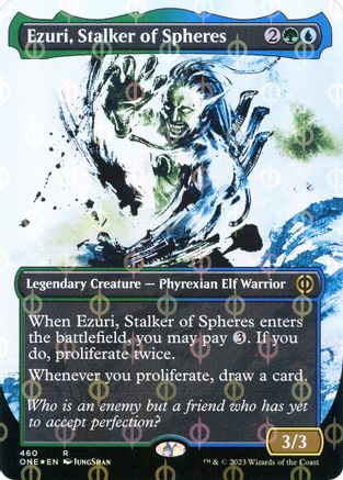 Ezuri, Stalker of Spheres (Showcase) (Step-and-Compleat Foil)