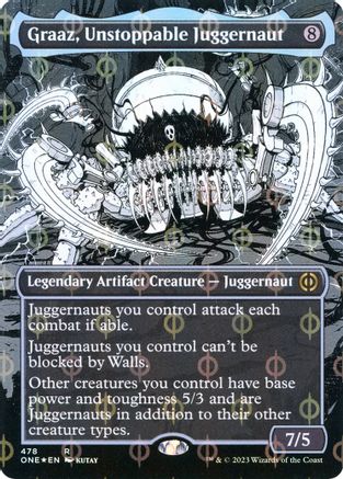 Graaz, Unstoppable Juggernaut (Borderless) (Step-and-Compleat Foil ...