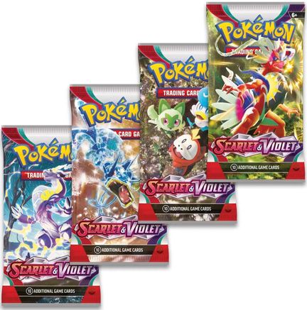 Scarlet & Violet Booster Pack Art Bundle [Set Of 4] - SV01: Scarlet ...