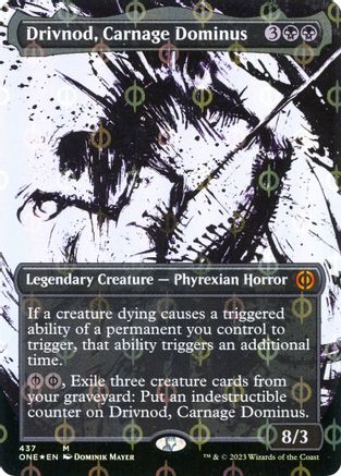 Drivnod, Carnage Dominus (Showcase) (Step-and-Compleat Foil)