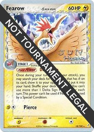 World Championship Decks Fearow (Delta Species) - 2007 (Jun Hasebe) #18