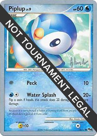 World Championship Decks Piplup (15) - 2008 (Dylan Lefavour) #15
