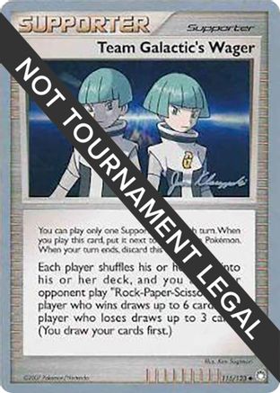 World Championship Decks Team Galactic's Wager - 2008 (Jason Klaczynski) #115
