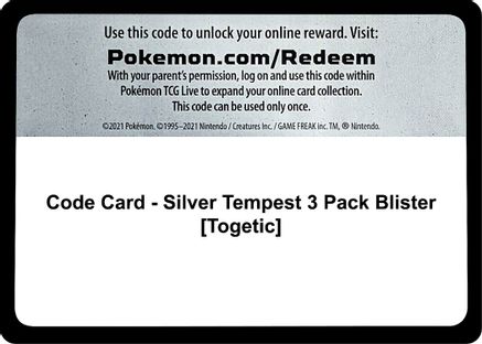  Pokemon Silver Tempest Triple Pack Togetic