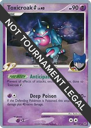 World Championship Decks Toxicroak G (40) - 2009 (Tsubasa Nakamura) #40