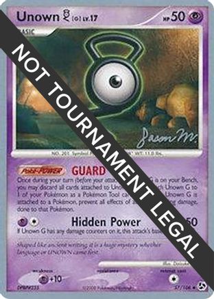 World Championship Decks Unown [G] - 2009 (Jason Martinez) #57