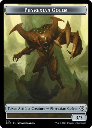 Phyrexian Golem Token - Phyrexia: All Will Be One - Magic: The Gathering