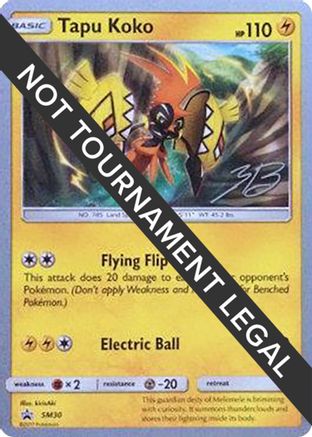 World Championship Decks Tapu Koko - 2017 (Zachary Bokhari) #SM30