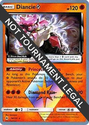 World Championship Decks Diancie Prism Star - 2018 (Naohito Inoue) #74