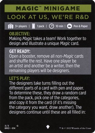 Magic Minigame: Look at Us, We're R&D