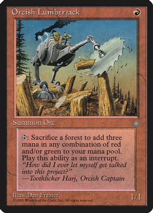 Orcish Lumberjack - Ice Age - Magic: The Gathering