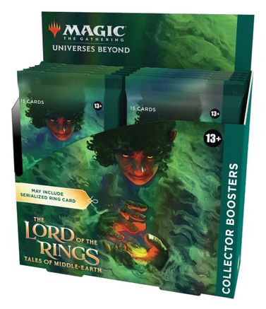 Universes Beyond: The Lord of the Rings: Tales of Middle-earth - Collector  Booster Display - Universes Beyond: The Lord of the Rings: Tales of  Middle-earth - Magic: The Gathering