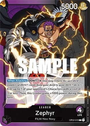 Zephyr - Paramount War - One Piece Card Game