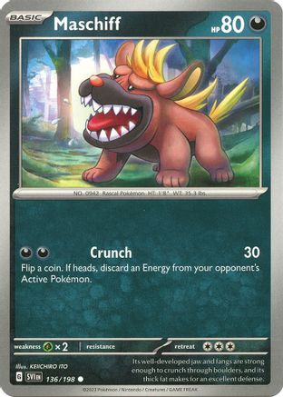 SV01: Scarlet & Violet Base Set Maschiff #136