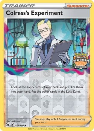 League & Championship Cards Colress's Experiment (Regional Championships) #155