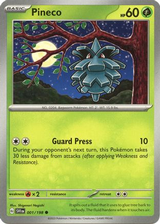 SV01: Scarlet & Violet Base Set Pineco #001