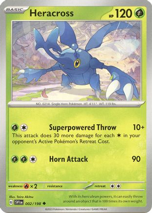 SV01: Scarlet & Violet Base Set Heracross #002