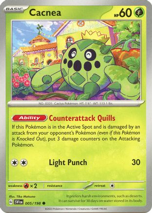 SV01: Scarlet & Violet Base Set Cacnea #005