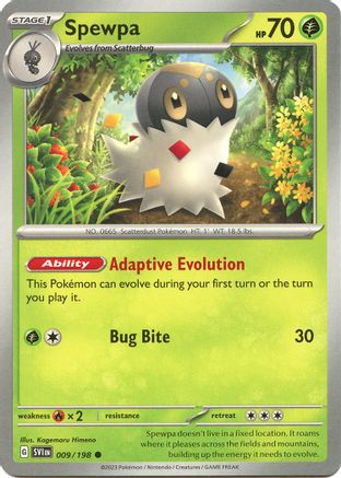 SV01: Scarlet & Violet Base Set Spewpa #009