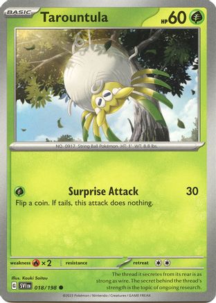 SV01: Scarlet & Violet Base Set Tarountula #018