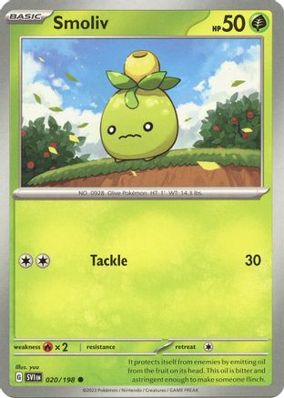 SV01: Scarlet & Violet Base Set Smoliv #020