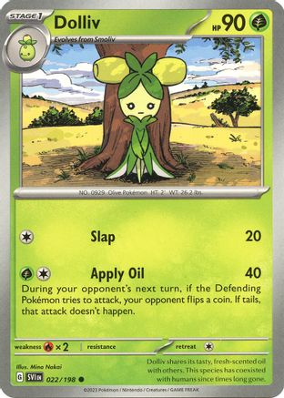 SV01: Scarlet & Violet Base Set Dolliv #022