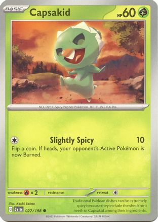 SV01: Scarlet & Violet Base Set Capsakid #027