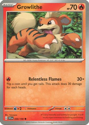 SV01: Scarlet & Violet Base Set Growlithe #030