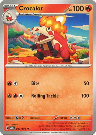 SV01: Scarlet & Violet Base Set Crocalor #037
