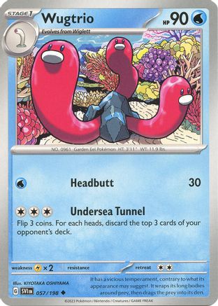 SV01: Scarlet & Violet Base Set Wugtrio #057