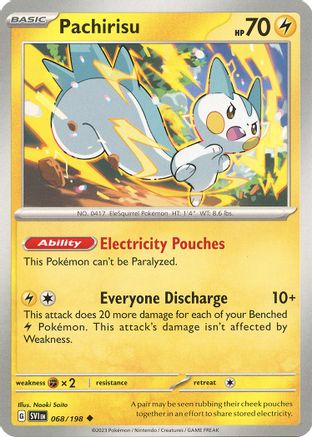 SV01: Scarlet & Violet Base Set Pachirisu #068