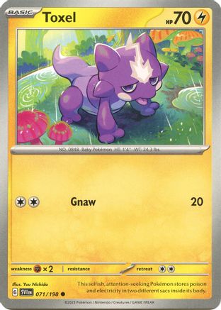 SV01: Scarlet & Violet Base Set Toxel #071