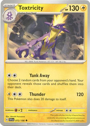SV01: Scarlet & Violet Base Set Toxtricity #072
